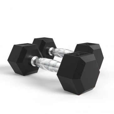 Гантели DFC гексаг. обрезиненная пара DB001-10 кг - 1