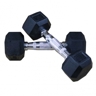 Гантели DFC гексаг. обрезиненная пара DB001-12,5 кг - 3
