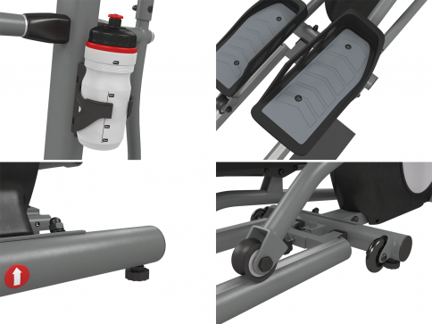 Эллиптический тренажер UNIXFIT SL-430 (коврик 190 см в комплекте) - 10