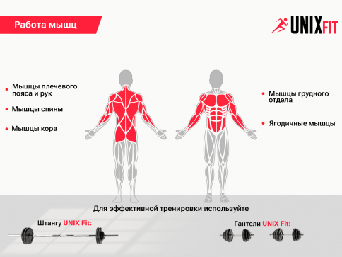 Скамья силовая универсальная UNIX Fit BENCH 130P - 6
